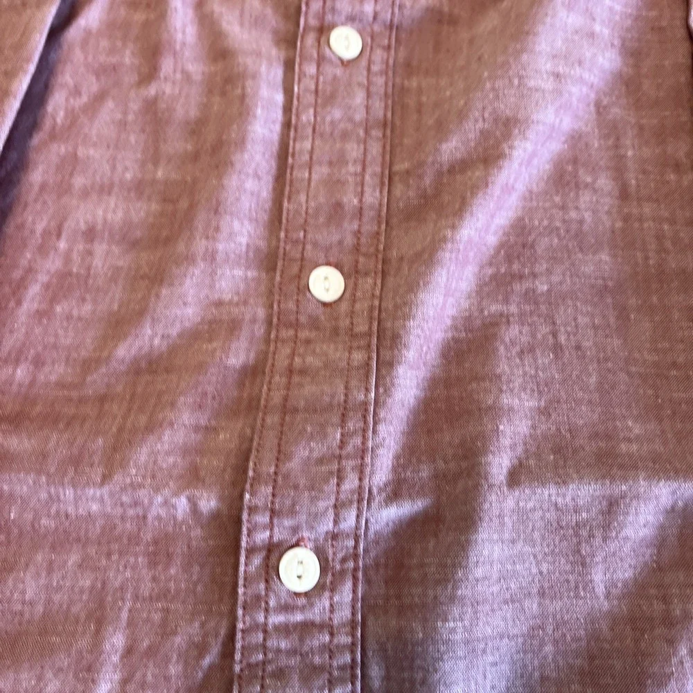 Levi s Red Chambray Shirt | Cotton Trucker, US Men s L